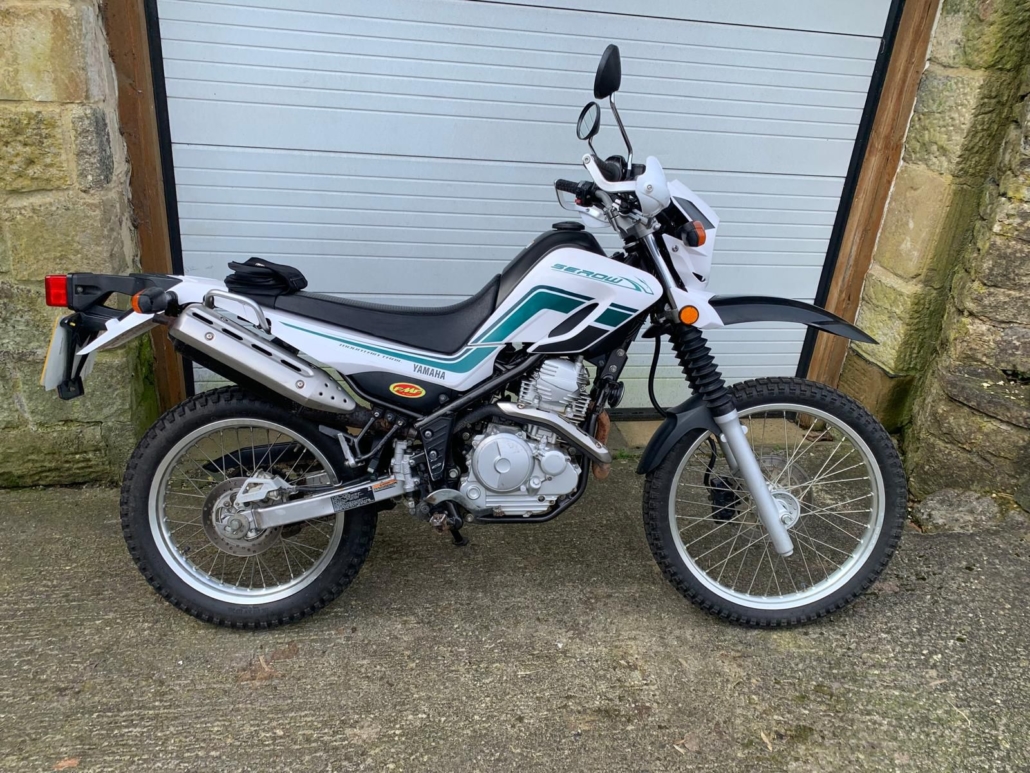 1-2010 Yamaha Serow XT250 in White and Green Yamaha Serow XT250