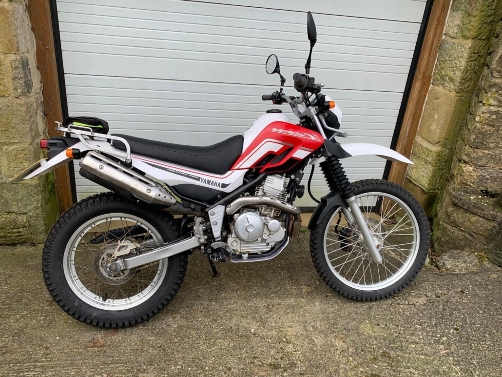 1-Yamaha serow 250 red and white