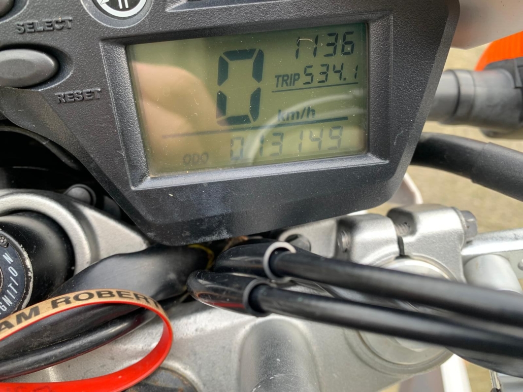 11-2010 Yamaha Serow XT250 in White and Green