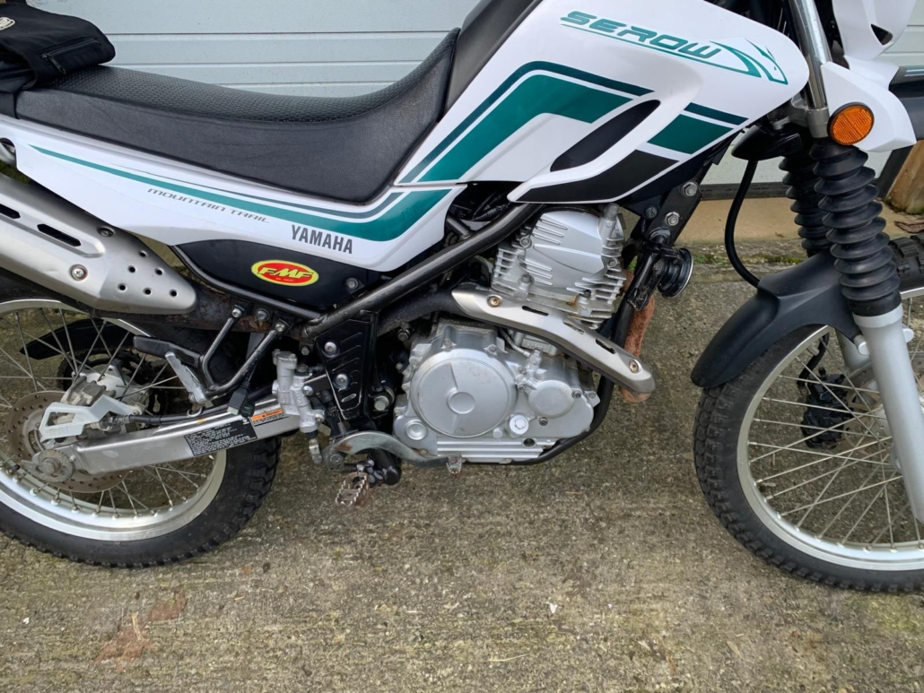 2-2010 Yamaha Serow XT250 in White and Green